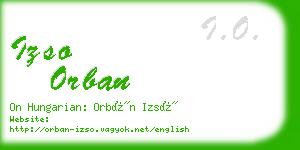 izso orban business card